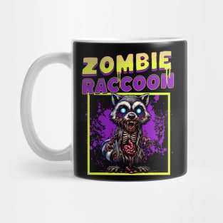 Zombie Raccoon funny Mug